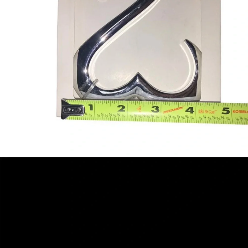 Wedding Cake Topper Silver Hearts